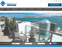 Tablet Screenshot of coralseahotels.com.pg
